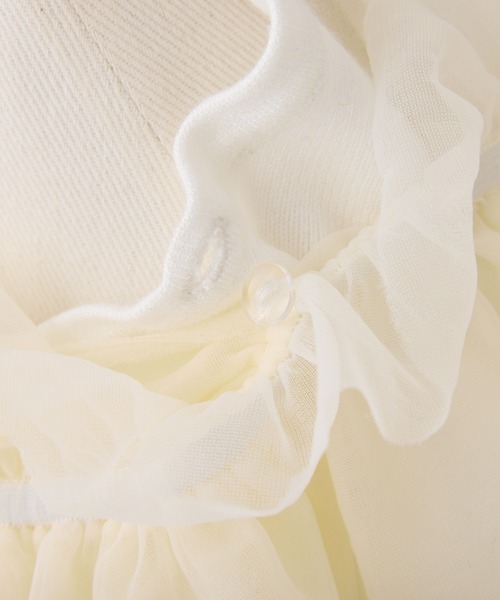 one after another NICE CLAUP(ワンアフターアナザーナイスクラップ)の「ブラウス×ニットアンサンブル(アンサンブル・レディース・ネイビー系/ホワイト系その他/ブルー系その他・FREE)」の4枚目の写真