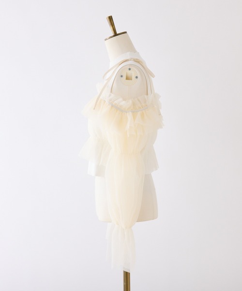 one after another NICE CLAUP(ワンアフターアナザーナイスクラップ)の「ブラウス×ニットアンサンブル(アンサンブル・レディース・ネイビー系/ホワイト系その他/ブルー系その他・FREE)」の13枚目の写真