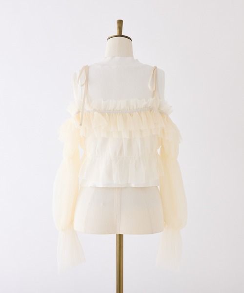 one after another NICE CLAUP(ワンアフターアナザーナイスクラップ)の「ブラウス×ニットアンサンブル(アンサンブル・レディース・ネイビー系/ホワイト系その他/ブルー系その他・FREE)」の14枚目の写真