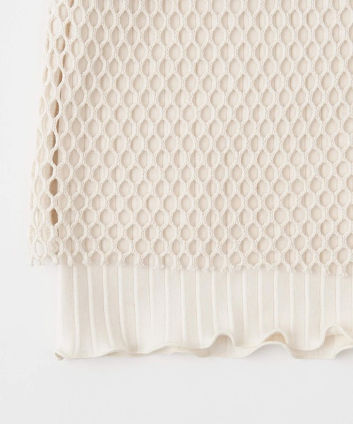 grapevine by k3（グレープバインバイケースリー）の「Kasane Tops（Tシャツ/カットソー・レディース・アイボリー系/ブラック・1）」の7枚目の写真