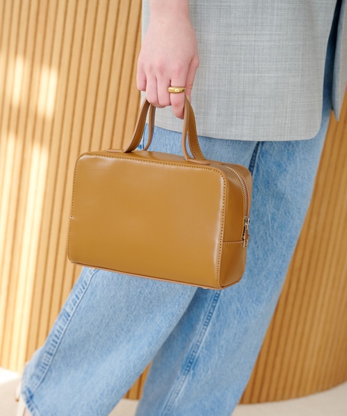 LE TALON（ルタロン）の「LE TALON glass mini boston（ボストンバッグ・レディース・ブラック/ピンク/キャメル・FREE）」の14枚目の写真