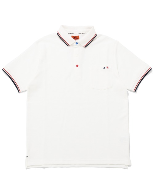 KRIFF MAYER（クリフメイヤー）の「冷感リンクスカノコハッピーポロ（ポロシャツ・メンズ・ブラック/グリーン/ピンク/ネイビー/オフホワイト・X-LARGE/LARGE/MEDIUM）」の2枚目の写真