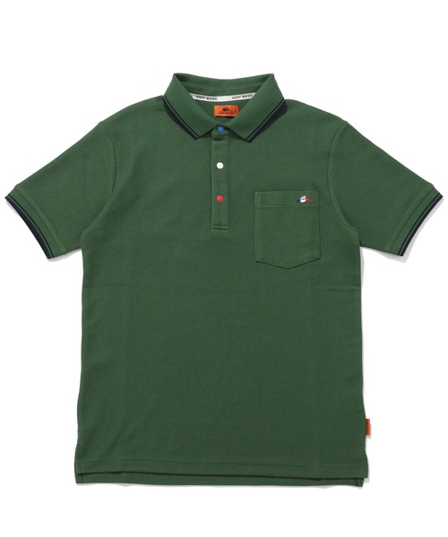 KRIFF MAYER（クリフメイヤー）の「冷感リンクスカノコハッピーポロ（ポロシャツ・メンズ・ブラック/グリーン/ピンク/ネイビー/オフホワイト・X-LARGE/LARGE/MEDIUM）」の6枚目の写真