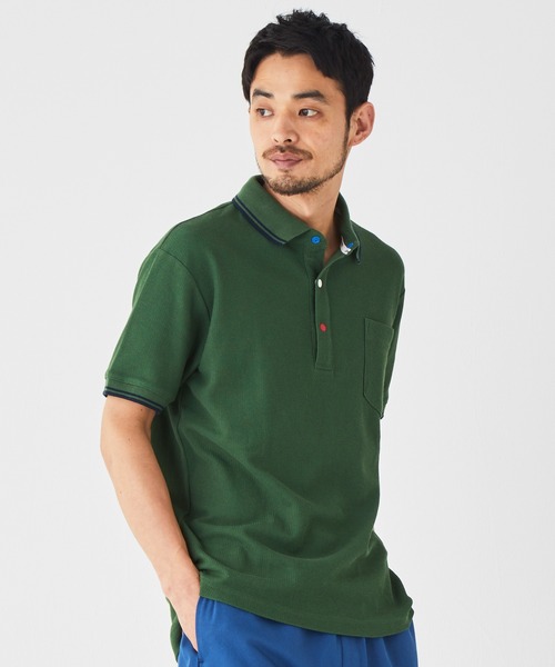 KRIFF MAYER（クリフメイヤー）の「冷感リンクスカノコハッピーポロ（ポロシャツ・メンズ・ブラック/グリーン/ピンク/ネイビー/オフホワイト・X-LARGE/LARGE/MEDIUM）」の17枚目の写真