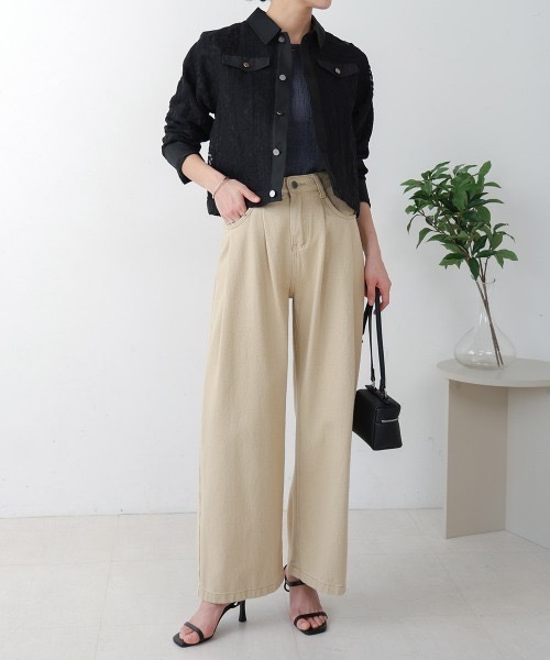 Bou Jeloud（ブージュルード）の「レース ショートGブルゾン（ブルゾン・レディース・ブラック/アイボリー・MEDIUM）」の14枚目の写真