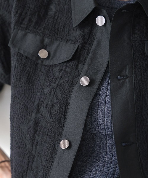 Bou Jeloud（ブージュルード）の「レース ショートGブルゾン（ブルゾン・レディース・ブラック/アイボリー・MEDIUM）」の13枚目の写真