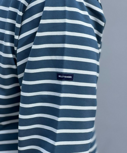 HELLY HANSEN(ヘリーハンセン)の「【HELLY HANSEN】L/S HH Marine Border Tee ロングスリーブHHマリンボーダーティー(Tシャツ/カットソー・メンズ・ネイビー/オフホワイト/ブルー・X-LARGE/MEDIUM/LARGE)」の5枚目の写真