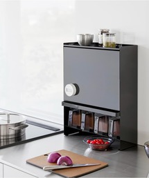 tower(タワー)のtower(タワー) 前が開く 隠せる調味料ラック(キッチン収納)