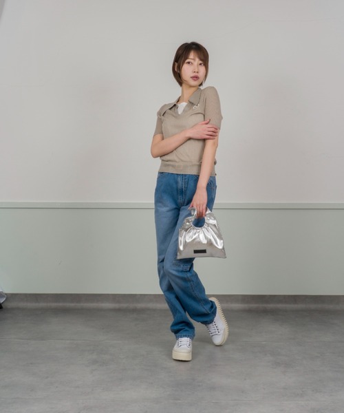 HELOYSE（エロイーズ）の「【HELOYSE/エロイーズ】ワンハンドルバッグ　トートバッグ（トートバッグ・レディース・ブラック/シルバー・FREE）」の9枚目の写真