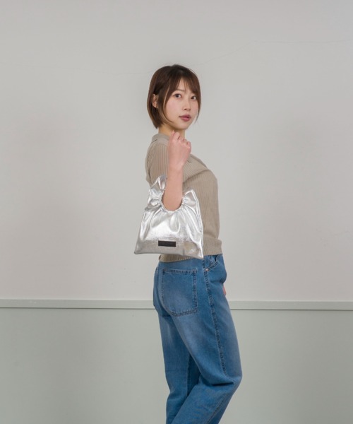 HELOYSE（エロイーズ）の「【HELOYSE/エロイーズ】ワンハンドルバッグ　トートバッグ（トートバッグ・レディース・ブラック/シルバー・FREE）」の8枚目の写真