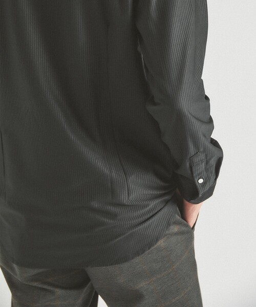 ABAHOUSE GRAY(アバハウスグレイ)の「【ON/OFF兼用】トリコット サッカー 長袖シャツ(シャツ/ブラウス・メンズ・ブルー系その他/ネイビー/ホワイト/ブラック・44/46/48/50)」の13枚目の写真
