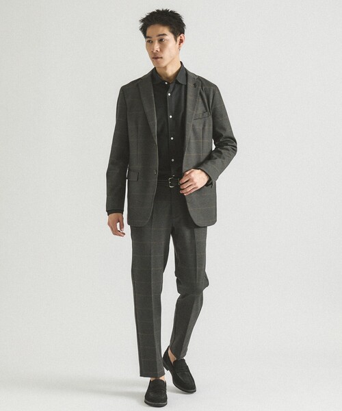 ABAHOUSE GRAY(アバハウスグレイ)の「【ON/OFF兼用】トリコット サッカー 長袖シャツ(シャツ/ブラウス・メンズ・ブルー系その他/ネイビー/ホワイト/ブラック・44/46/48/50)」の16枚目の写真