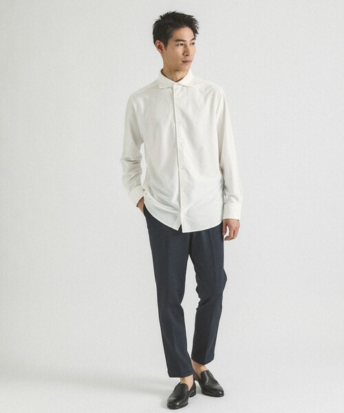 ABAHOUSE GRAY(アバハウスグレイ)の「【ON/OFF兼用】トリコット サッカー 長袖シャツ(シャツ/ブラウス・メンズ・ブルー系その他/ネイビー/ホワイト/ブラック・44/46/48/50)」の10枚目の写真