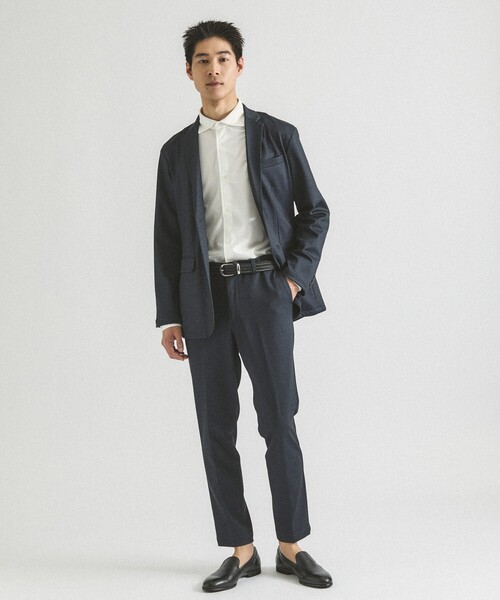 ABAHOUSE GRAY(アバハウスグレイ)の「【ON/OFF兼用】トリコット サッカー 長袖シャツ(シャツ/ブラウス・メンズ・ブルー系その他/ネイビー/ホワイト/ブラック・44/46/48/50)」の12枚目の写真