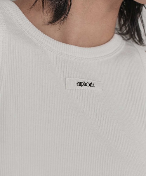 miette（ミエット）の「カップ付きロゴタグアメスリタンク（タンクトップ・レディース・ライトピンク/チャコール/ライトブルー/オフホワイト・FREE）」の11枚目の写真