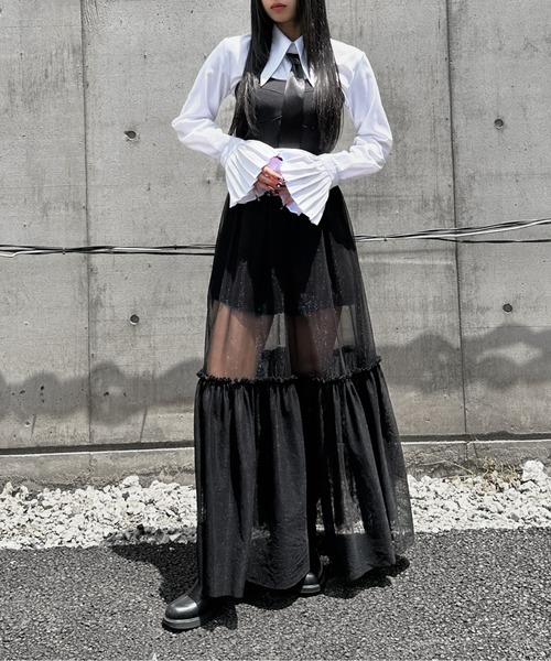 セール】【LVEU.】コルセットチュールワンピース / ワンピース