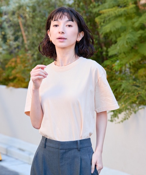 United Athle(ユナイテッドアスレ)の「【UNITED ATHLE】ユナイテッドアスレ 色・サイズ展開豊富 半袖無地 クルーネック Tシャツ 5.6oz ベーシック無地カットソー ビッグサイズ 2026年 夏 夏服(Tシャツ/カットソー・レディース・グリーン系その他/ミント/ネイビー/パープル/ライトパープル/イエロー/ホワイト/ライトグレー/ダークブラウン/グリーン/バーガンディー/ブラック/サックスブルー/イエロー系その他/ブラック系その他/ナチュラル/ネイビー系/レモンイエロー/サンドベージュ/レッド/バイオレット・S/M/L/XL/XXL)」の7枚目の写真