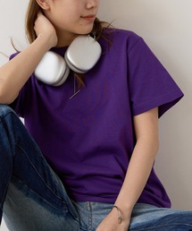 Tシャツ/カットソー（パープル/紫色系・無地）ファッション通販