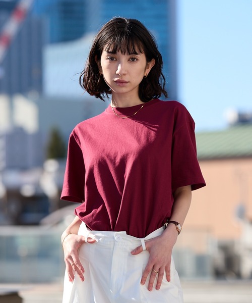 United Athle(ユナイテッドアスレ)の「【UNITED ATHLE】ユナイテッドアスレ 色・サイズ展開豊富 半袖無地 クルーネック Tシャツ 5.6oz ベーシック無地カットソー ビッグサイズ 2026年 夏 夏服(Tシャツ/カットソー・レディース・グリーン系その他/ミント/ネイビー/パープル/ライトパープル/イエロー/ホワイト/ライトグレー/ダークブラウン/グリーン/バーガンディー/ブラック/サックスブルー/イエロー系その他/ブラック系その他/ナチュラル/ネイビー系/レモンイエロー/サンドベージュ/レッド/バイオレット・S/M/L/XL/XXL)」の21枚目の写真