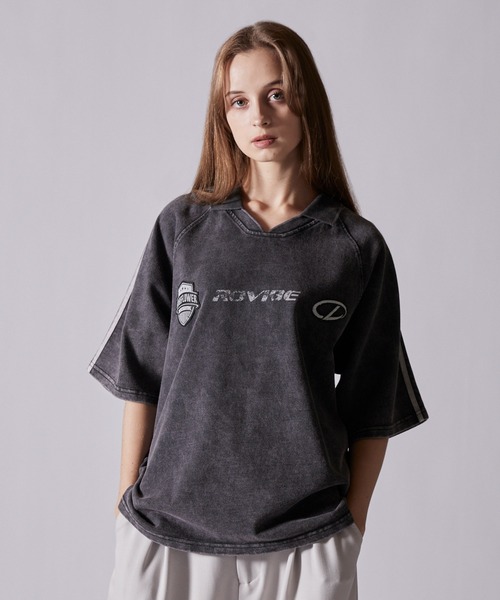 CLELヘビーウェイト ヴィンテージデザインゲームTシャツ ブラック S CLEL】Heavyweight Vintage Design Short Sleeve Game T-shirt