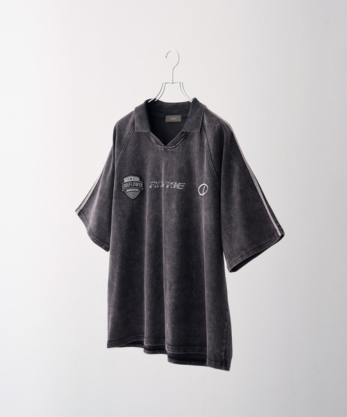 CLEL ヘビーウェイト ヴィンテージデザインゲームTシャツ グレー系 CLEL】Heavyweight Vintage Design Short Sleeve Game T-shirt