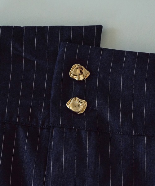 loin nuit（ロワンニュイ）の「side open design skirt / サイドオープンデザインスカート（スカート・レディース・アイボリー/ネイビー・FREE）」の14枚目の写真