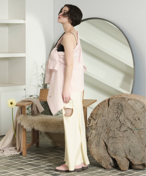 loin nuit（ロワンニュイ）の「side open design skirt / サイドオープンデザインスカート（スカート・レディース・アイボリー/ネイビー・FREE）」の20枚目の写真