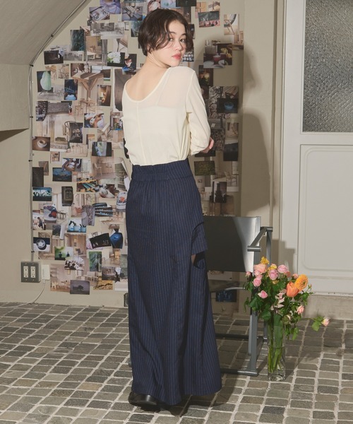 センソユニコ 萌 デザインスカート side open design skirt / サイドオープンデザインスカート