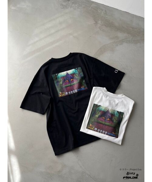 【即日発送】【エヴァンゲリオンコラボ】初号機格納庫 TEE 黒　ブラック　フリー エヴァンゲリオンコラボ】初号機格納庫 TEE（Tシャツ/カットソー
