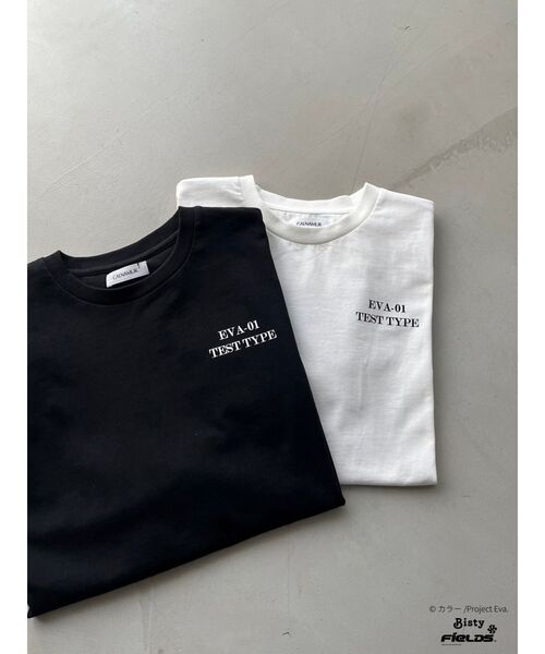【即日発送】【エヴァンゲリオンコラボ】初号機格納庫 TEE 黒　ブラック　フリー CALNAMUR tシャツ 「エヴァンゲリオンコラボ」初号機格納庫 TEE