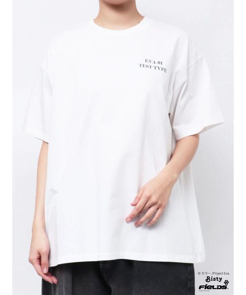 CALNAMUR エヴァンゲリオンコラボ 使徒ちょっと集合Tシャツ ホワイトF