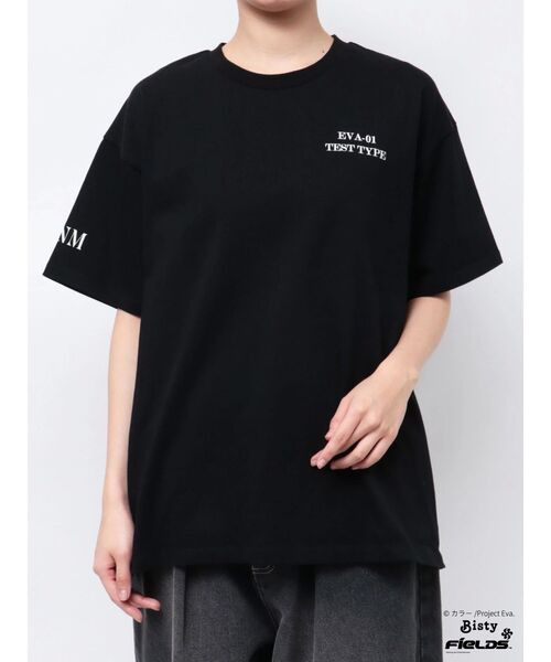 【即日発送】【エヴァンゲリオンコラボ】初号機格納庫 TEE 黒　ブラック　フリー エヴァンゲリオンコラボ】初号機格納庫 TEE（Tシャツ/カットソー