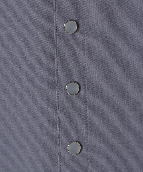 agnes b.（アニエスベー）の「メンズ オーガニックコットン 長袖 カーディガンプレッション（カーディガン/ボレロ・メンズ・グレー系その他・1/3/2）」の6枚目の写真