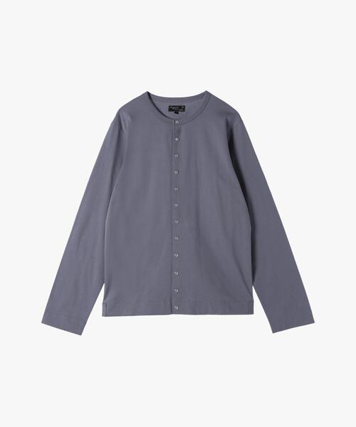 agnes b.（アニエスベー）の「メンズ オーガニックコットン 長袖 カーディガンプレッション（カーディガン/ボレロ・メンズ・グレー系その他・1/3/2）」の2枚目の写真