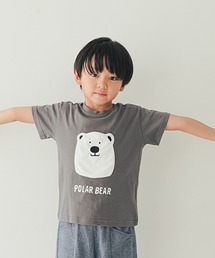 【COOL】しろくま柄Tシャツ&ロングパンツ COOL】シロクマ柄冷感Tシャツ＆ロングパンツSET