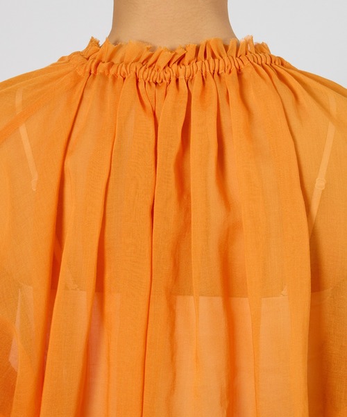 BABYLONE（バビロン）の「2WAYオーガンジーブラウス（シャツ/ブラウス・レディース・ベージュ/バーガンディー/オレンジ・フリー）」の10枚目の写真