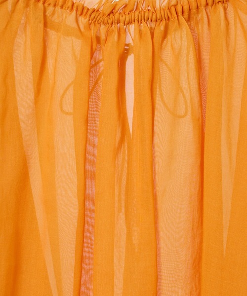 BABYLONE（バビロン）の「2WAYオーガンジーブラウス（シャツ/ブラウス・レディース・ベージュ/バーガンディー/オレンジ・フリー）」の14枚目の写真