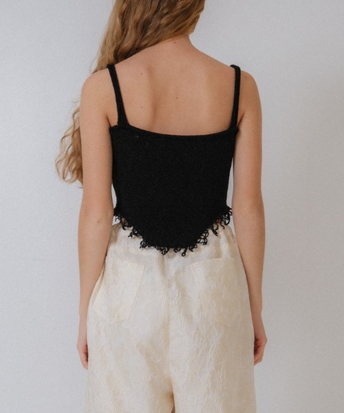 HONEY MI HONEY（ハニーミーハニー）の「corset knit camisole（キャミソール・レディース・ベージュ/ホワイト/ブラック・FREE）」の22枚目の写真