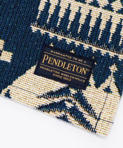 PENDLETON(ペンドルトン)の「PENDLETON/ペンドルトン スモールジャガードラグ MC031(ラグ/マット・レディース・グレー/ネイビー・FREE)」の9枚目の写真
