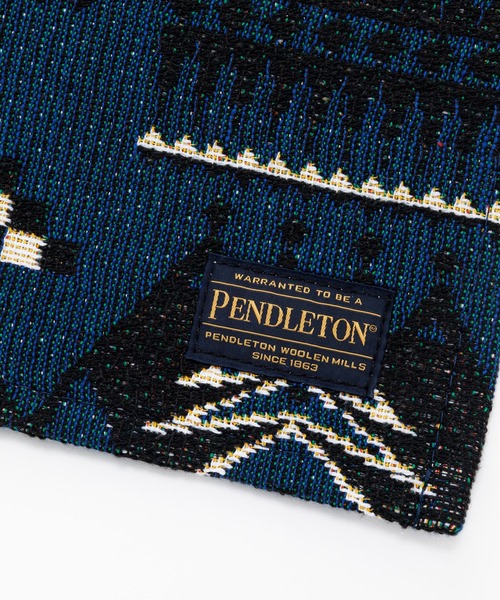 PENDLETON(ペンドルトン)の「PENDLETON/ペンドルトン スモールジャガードラグ MC031(ラグ/マット・レディース・グレー/ネイビー・FREE)」の5枚目の写真