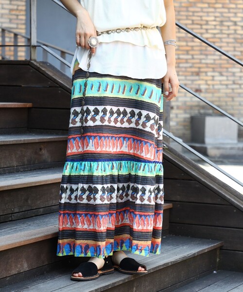 BEAMSBOY メモリアルプリントスカート　サイズ0 BEAMS BOY / ボーイ メモリアル プリント スカートを使った人気