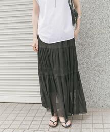 ITEMS URBANRESEARCH | チュールシャーリングスカート(スカート)