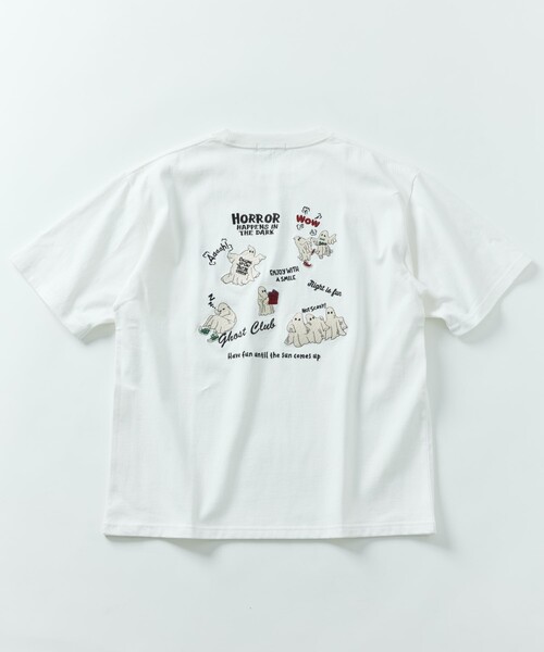 セール】限定展開 リラックスフィット ランダム刺繍 クルー