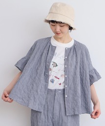 l'atelier du savon（アトリエドサボン）の「くしゃくしゃコットン ブラウス（シャツ/ブラウス）」