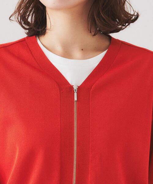 UNTITLED（アンタイトル）の「【体型カバー/日除け】シアーニットカーディガン（カーディガン/ボレロ・レディース・オレンジ/ブラック/ブラウン系その他/ホワイト・00/44/48/04/02）」の21枚目の写真