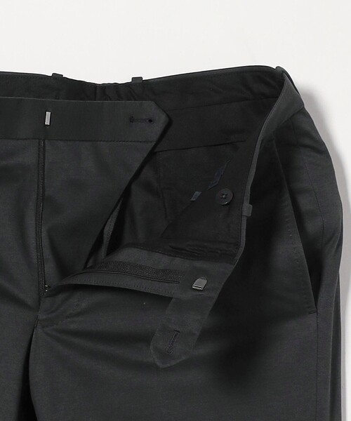 未使用⭐︎UNITED ARROWS 現行品 スラブ ノーカラー パンツスーツ セール】46ゲージ ギャバジン ノープリーツ スラックス COMFORT