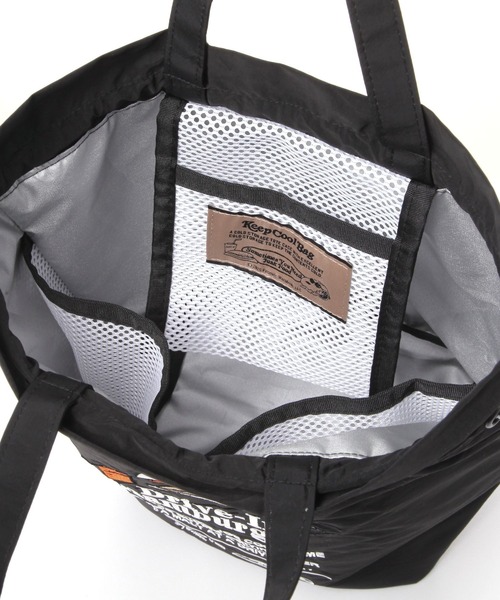 BAYFLOW（ベイフロー）の「[500mlペットボトル収納可]【PEANUTS】保冷保温巾着トート（トートバッグ・レディース・イエロー/ライトグレー/ブラック/アイボリー/ライトブルー・0）」の14枚目の写真