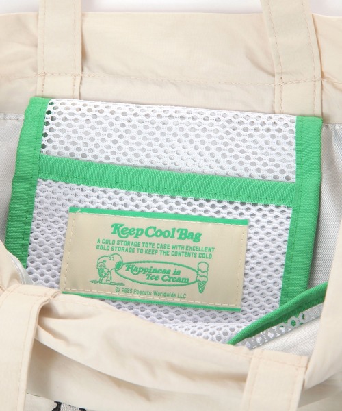 BAYFLOW（ベイフロー）の「[500mlペットボトル収納可]【PEANUTS】保冷保温巾着トート（トートバッグ・レディース・イエロー/ライトグレー/ブラック/アイボリー/ライトブルー・0）」の19枚目の写真
