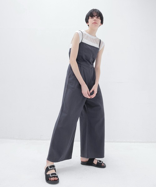 YANUK（ヤヌーク）の「YANUK / camisole all in one(キャミソールオールインワン 57152415 57152416)（サロペット/オーバーオール・レディース・チャコールグレー・38）」の9枚目の写真