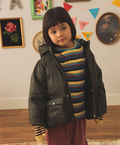 こども ビームス(コドモビームス)の「フード ダウン ブルゾン 2025FW(110~140cm)(ダウンジャケット/コート・キッズ・パープル系その他5/オリーブ/ネイビー・140/130/120/110)」の2枚目の写真